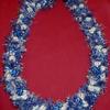 S15  $30 Blue and White Pikake with Blue/Silver accent.